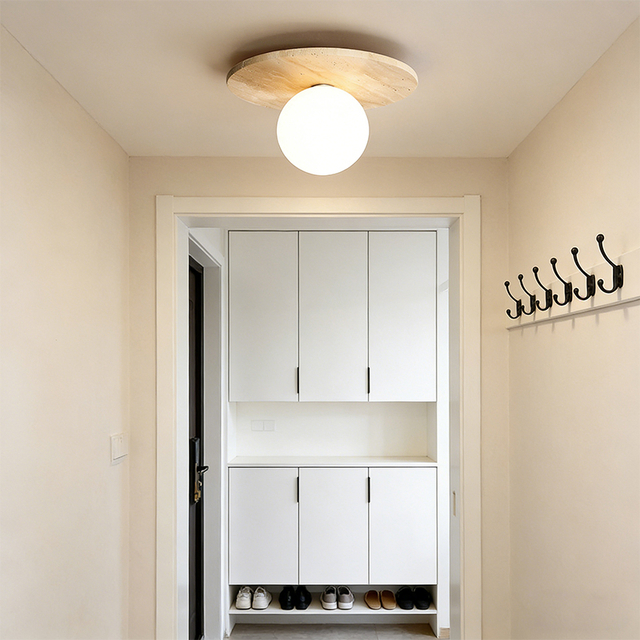 Modern Stone Design LED Ceiling Light 110-240V for Indoor Dining Room Home Decor