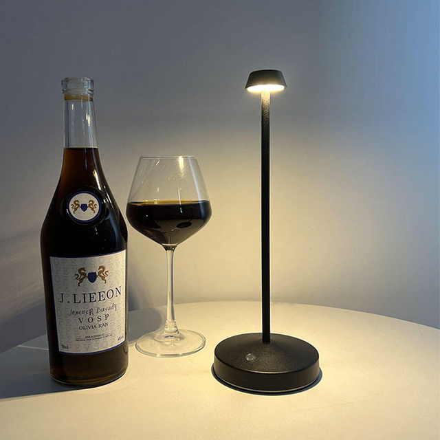 Rechargeable Dimmable LED Table Lamp with Touch Control for Bedside Use