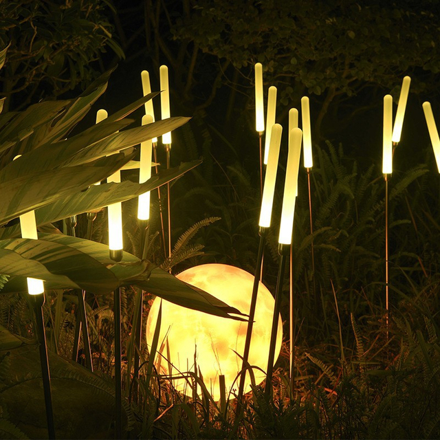 IP65 Waterproof LED Reed Flower Light with 20000 Hours Lifetime and Customizable Colors for Outdoor Decoration