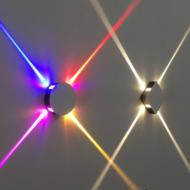 LED Wall Light with 3500K Warm White and Remote Control Aluminum Decorative Wall Lamp