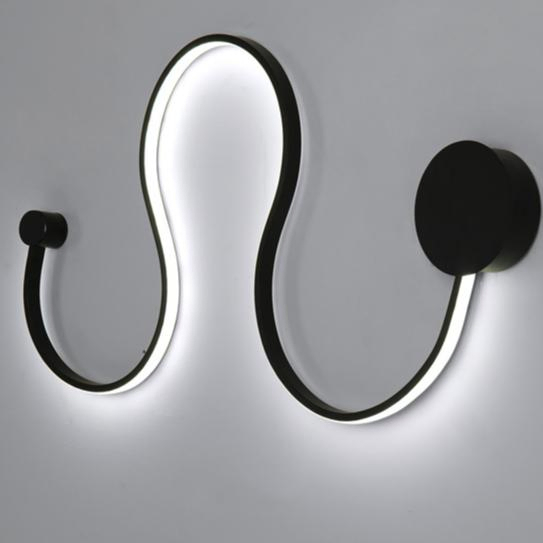 Modern Nordic Design Aluminum Wall Lamp with RGB Warm Light LED