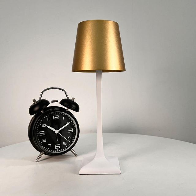 Rechargeable LED Table Lamp with Touch Control and Warm White Light for Bedside Use