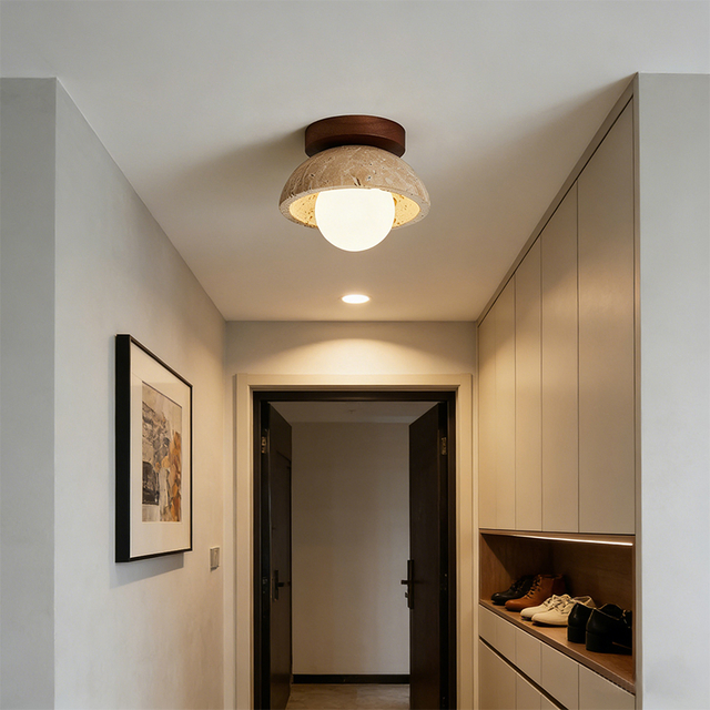Modern Stone Design Ceiling Light with 110-240V LED and 2 Years Warranty for Balcony and Corridor
