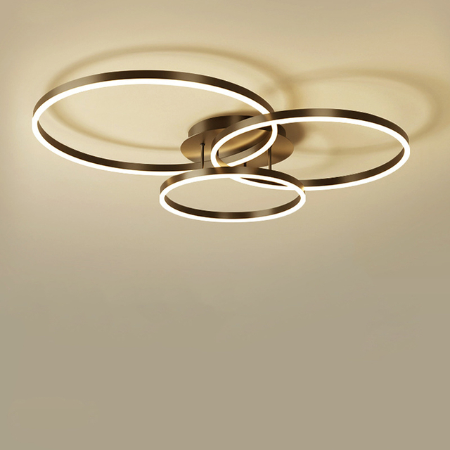 Modern Style Black Frame LED Ceiling Lighting with 110-240V Voltage for Indoor and Hotel Decoration