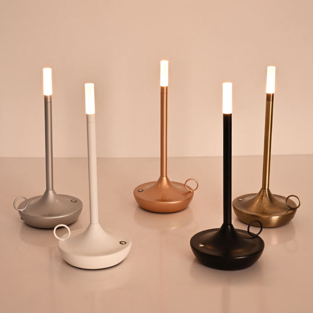 Cordless Battery LED Table Lamp with Touch Control and Wireless Charging
