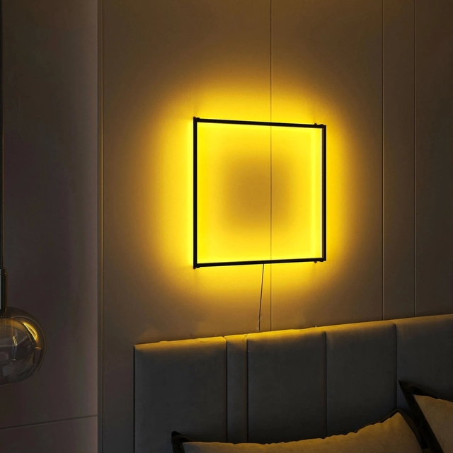 Modern Luxury Warm White LED Wall Light 50*50cm Aluminum for Living Room and Bedroom